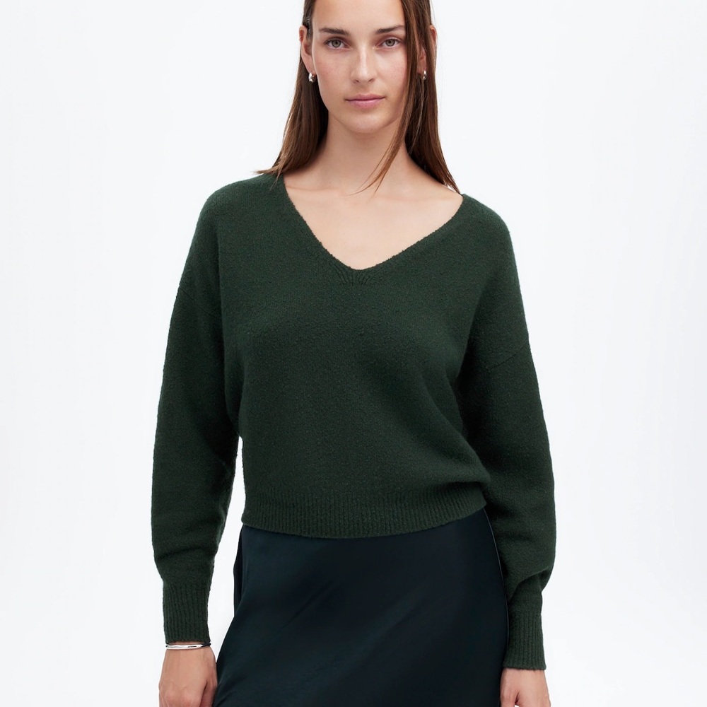 Madewell Wedged V-Neck Sweater